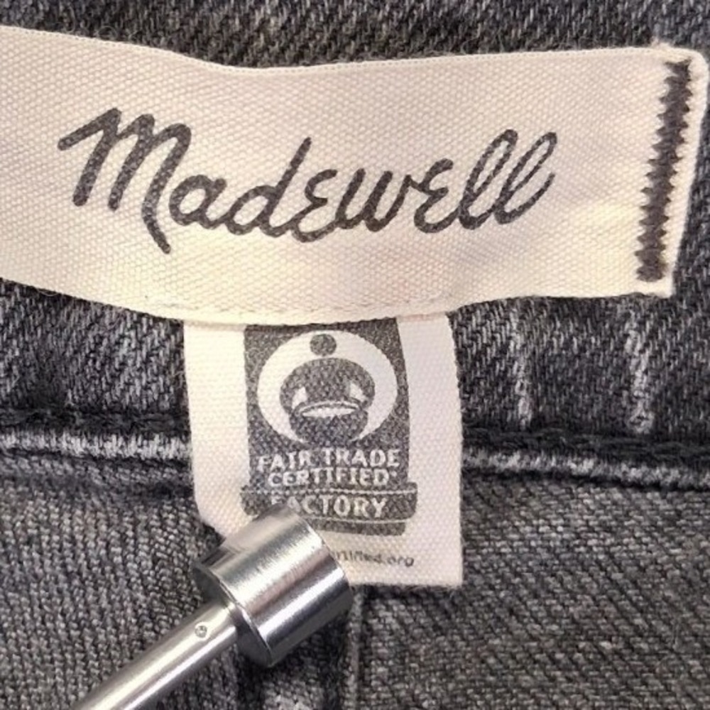 Madewell The‎ Perfect Vintage Jean Faded Black High Rise Straight Leg 28P - Picture 3 of 8